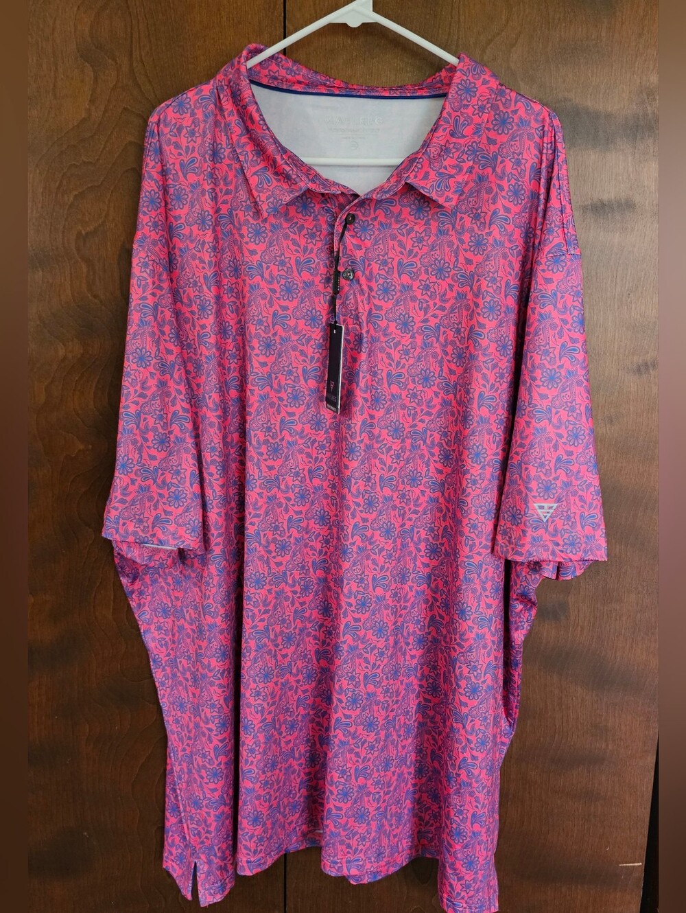 Men's 5xl Maelreg Paisley Golf Polo
